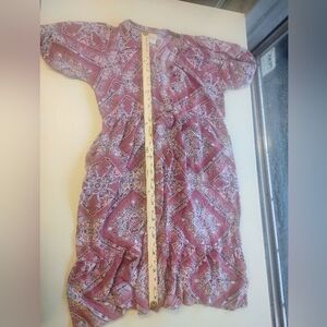 Knox Rose Red and White Patterned Dress